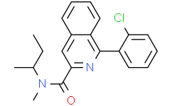 Структурная формула PK-11195, CAS 85532-75-8, формула C21H21ClN2O