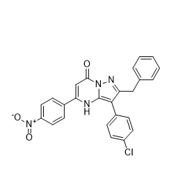 Структурная формула NAV-2729（Grassofermata）, CAS 419547-11-8, формула C25H17ClN4O3