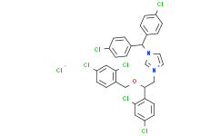 Структурная формула Calmidazolium chloride (R 24571), CAS 57265-65-3, формула C31H23Cl7N2O
