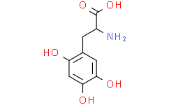 Структурная формула 6-Hydroxy-DL-DOPA, CAS 21373-30-8, формула C9H11NO5