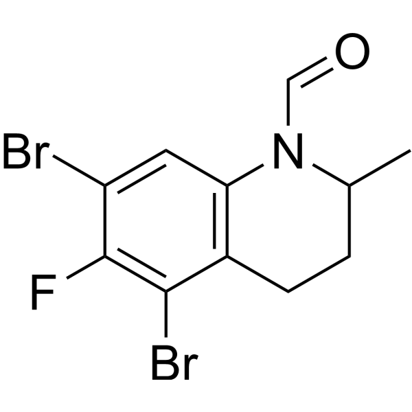 Структурная формула CE3F4, CAS 143703-25-7, формула C11H10Br2FNO