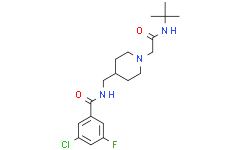 Структурная формула Z-944, CAS 1199236-64-0, формула C19H27N3O2FCl