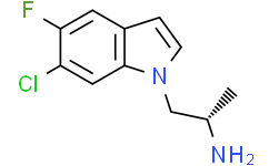 Структурная формула Ro 60-0175, CAS 169675-08-5, формула C11H12ClFN2
