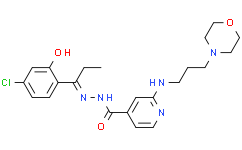 Структурная формула M-110, CAS 1395048-49-3, формула C22H28ClN5O3