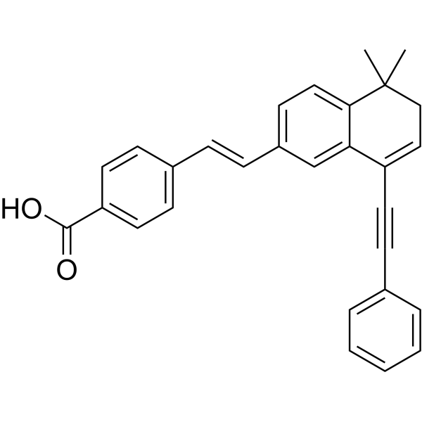 Структурная формула Обратный агонист пан-RAR, который, CAS 215030-90-3, формула C29H24O2