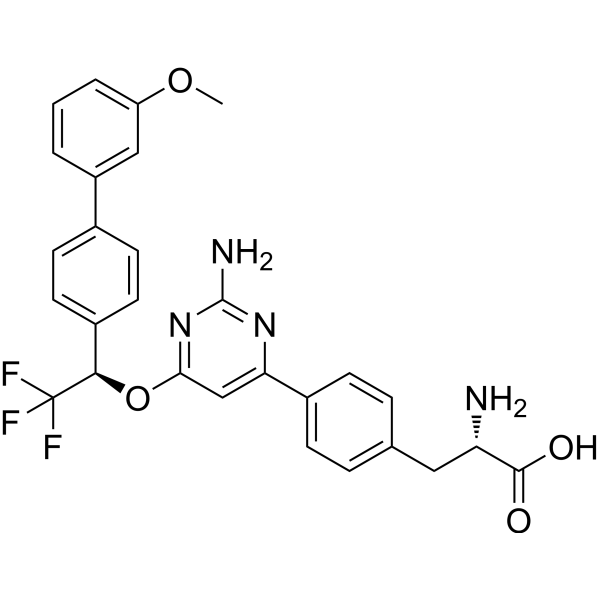 Структурная формула LX-1031, CAS 945976-76-1, формула C28H25F3N4O4
