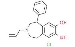 Структурная формула SKF 82958, CAS 80751-65-1, формула C19H20NO2Cl.HBr