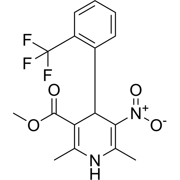 Структурная формула Bay K-8644, CAS 71145-03-4, формула C16H15F3N2O4