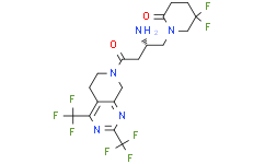 Структурная формула Gemigliptin, CAS 911637-19-9, формула C18H19F8N5O2