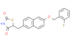 Структурная формула Netoglitazone(MCC 555), CAS 161600-01-7, формула C21H16FNO3S