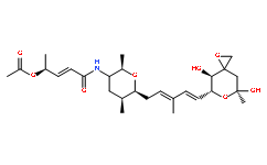 Структурная формула FR-901464, CAS 146478-72-0, формула C27H41NO8