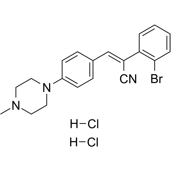 Структурная формула DG-172 dihydrochloride, CAS 1361504-77-9, формула C20H22BrCl2N3
