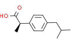 Структурная формула (R)-(-)-Ibuprofen, CAS 51146-57-7, формула C13H18O2