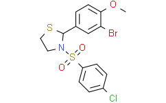 Структурная формула BMS-986122, CAS 313669-88-4, формула C16H15BrClNO3S2