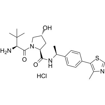 Структурная формула Гидрохлорид лиганда VHL 2, CAS 1948273-03-7, формула C21H18F3N5O