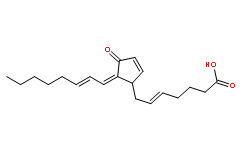Структурная формула 15-Deoxy-Δ-12,14-prostaglandin J2, CAS 87893-55-8, формула C20H28O3