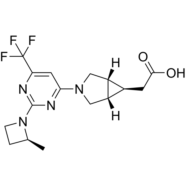 Структурная формула PF-06835919, CAS 2102501-84-6, формула C16H19F3N4O2