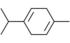 Структурная формула γ-Terpinene, CAS 99-85-4, формула C10H16