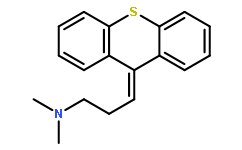 Структурная формула Prothixene, CAS 2622-24-4, формула C18H19NS