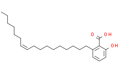 Структурная формула Ginkgolic acid C17:1, CAS 111047-30-4, формула C24H38O3