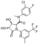 Структурная формула ART812, CAS 2607138-82-7, формула C19H16ClF4N3O4