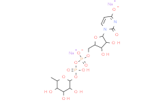 Структурная формула UDP 5'-diphospho-a-L-rhamnose, CAS 1526988-33-9, формула C15H22N2Na2O16P2
