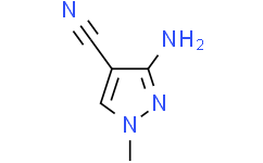Структурная формула 1-Methyl-3-amino-4-cyanopyrazole, CAS 21230-50-2, формула C5H6N4
