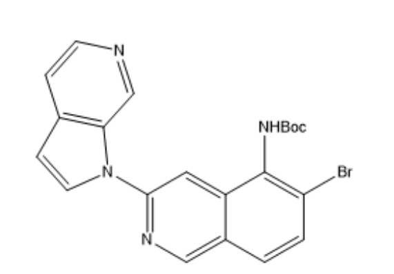 Структурная формула Mono-Boc-Br MK-6240 предшественник, CAS 1841444-19-6, формула CH1GBrN4O2