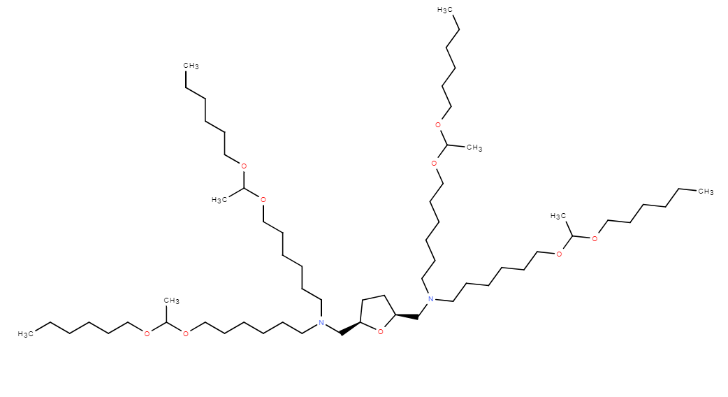 Структурная формула Lipid F10T5, формула C66H134O9N2