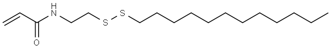 Структурная формула N-[2-(Dodecyldisulfanyl)этил]acrylamide, CAS 2975238-41-4, формула C17H33NOs2