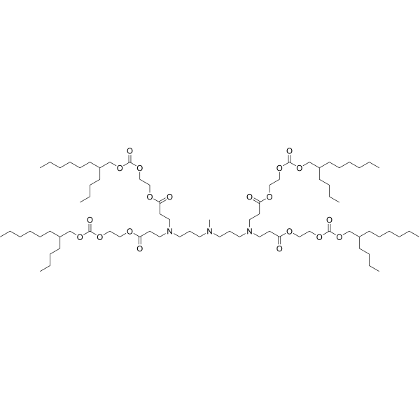 Структурная формула Lipid 88, CAS 2982842-99-7, формула C79H147N3O20