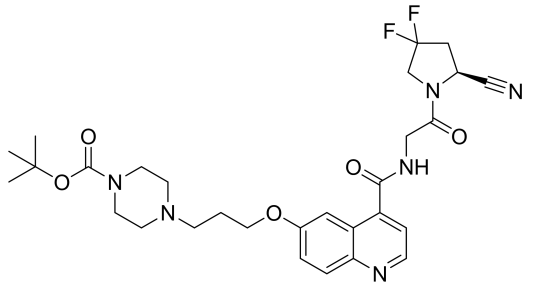 Структурная формула FAPI -14, CAS 2374782-82-6, формула C29H36F2N6O5