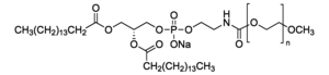 Структурная формула MPEG-2000-DPPE Na, CAS 384835-61-4