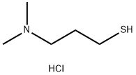 Структурная формула 1-Propanethiol, 3-(diMethylaMino)-, гидрохлорид, CAS 38048-81-6, формула C5H13NS.HCl