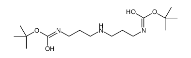 Структурная формула 1,9-Bis-Boc-1,5,9-triazanonane, CAS 82409-02-7, формула C16H33N3O4