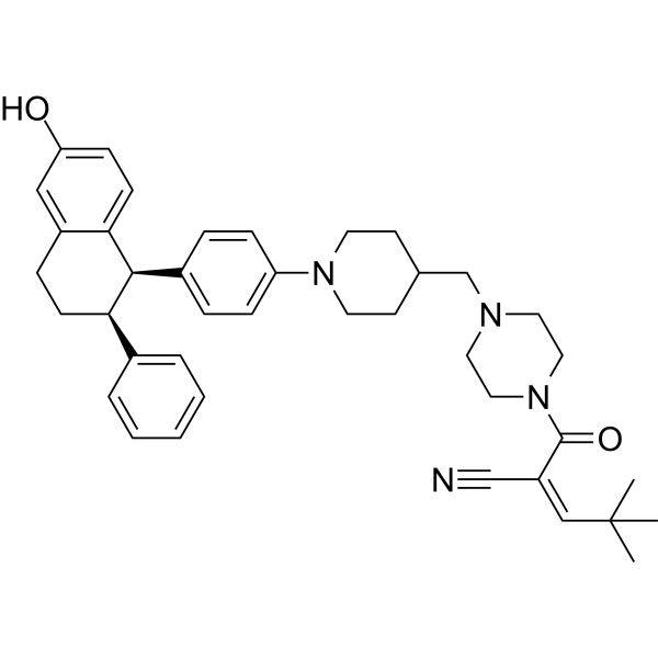 Структурная формула Деградатор ER 9 (соединение 1, CAS 3023359-75-0, формула C40H48N4O2