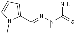 Структурная формула (e)-2-((1-метил-1h-Pyrrol-2-Yl)methylene)hydrazine-1-Carbothioamide, CAS 2449198-34-7
