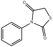 Структурная формула 3-Phenylthiazolidine-2,4-dione, CAS 1010-53-3, формула C9H7NO2S