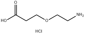 Структурная формула 3-(2-Aminoethoxy)propanoic кислота гидрохлорид, CAS 127457-77-6, формула C5NO3ClH12