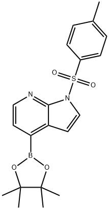 Структурная формула 1-TOSYL-1H-PYRROLO[2,3-B]пиридин-4-BORONIC кислота PINACOL эфир, CAS 916176-50-6, формула C20H23BN2O4S