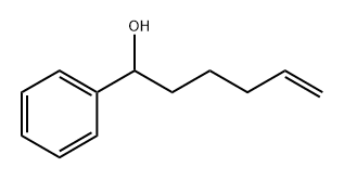 Структурная формула Benzenemethanol, a-4-pentenyl-, CAS 65727-70-0, формула C12H16O