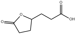 Структурная формула 3-(5-Oxooxolan-2-Yl)propanoic кислота, CAS 6283-72-3, формула C7H10O4