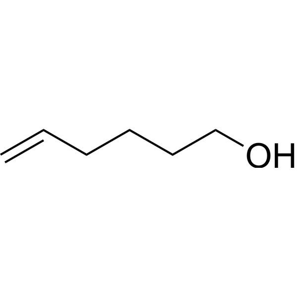 Структурная формула 5-Гексен-1-ол, CAS 821-41-0, формула C6H12O