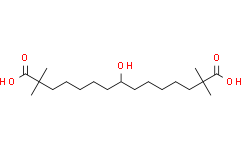 Структурная формула Bempedoic Acid(ETC-1002;ESP-55016), CAS 738606-46-7, формула C19H36O5