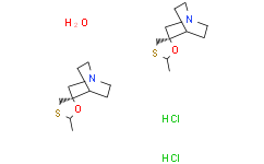 Структурная формула Cevimeline (hydrochloride hemihydrate), CAS 153504-70-2, формула C20H38Cl2N2O3S2