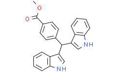 Структурная формула DIM-C-pPhCO2Me, CAS 151358-48-4, формула C25H20N2O2