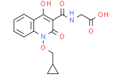 Структурная формула Desidustat, CAS 1616690-16-4, формула C16H16N2O6