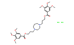 Структурная формула Dilazep dihydrochloride, CAS 20153-98-4, формула C31H44N2O10.2[HCl]