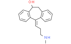 Структурная формула (E)-10-Hydroxynortriptyline, CAS 47132-16-1, формула C19H21NO