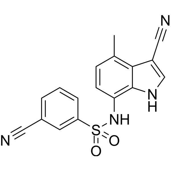 Структурная формула E7820, CAS 289483-69-8, формула C17H12N4O2S
